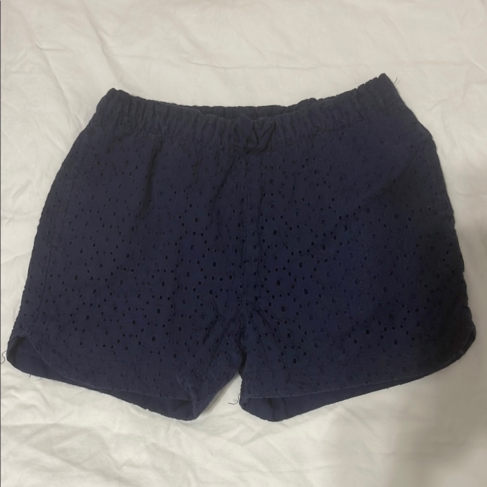 Cat & Jack Blue Eyelet Shorts Size M (7/8) EUC